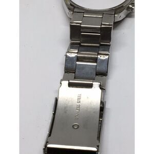 Fossil Stainless Steel Links Parts Case W/ Crystal Silver Full Band 20mm V939